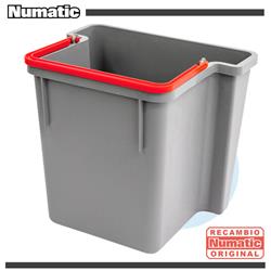Cubo trasero de agua sucia con asa roja 15L