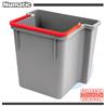 Cubo trasero de agua sucia con asa roja 15L