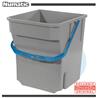 Cubo con asa azul 28L