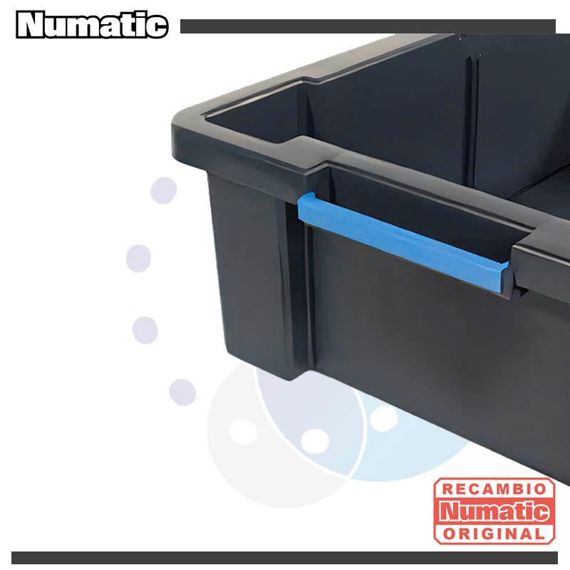 Indicador azul para cajas de almacenamiento