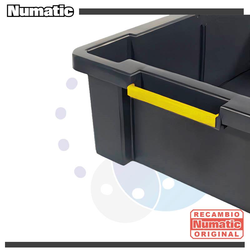 Indicador amarillo para cajas de almacenamiento