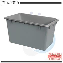 Cubo Ancho Gris Sin asa