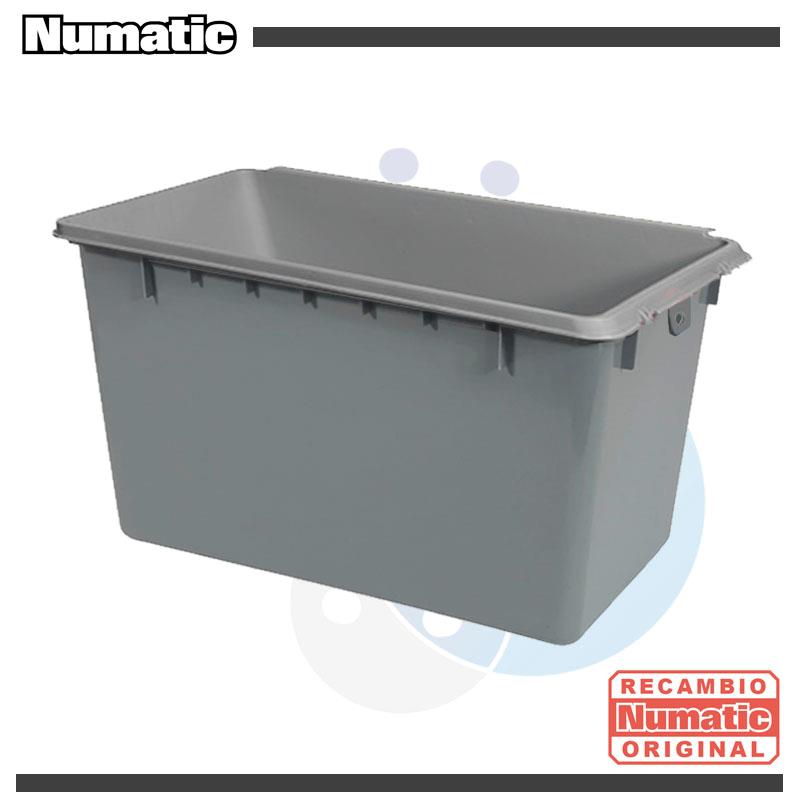 Cubo Ancho Gris Sin asa