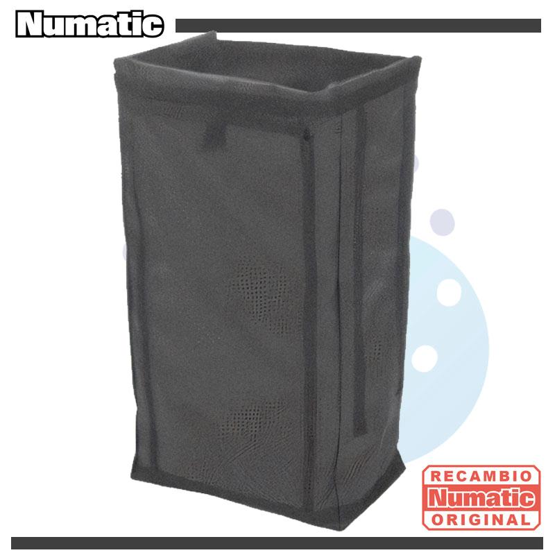 Bolsa gris con cremallera 120L