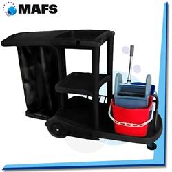 CARRO LIMPIEZA AZABACHE + 2 CUBOS 18 L.