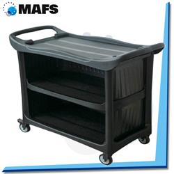 CARRO MULT.3 BANDEJAS PANEL NEGRO C/FRENO