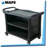 CARRO MULT.3 BANDEJAS PANEL NEGRO C/FRENO