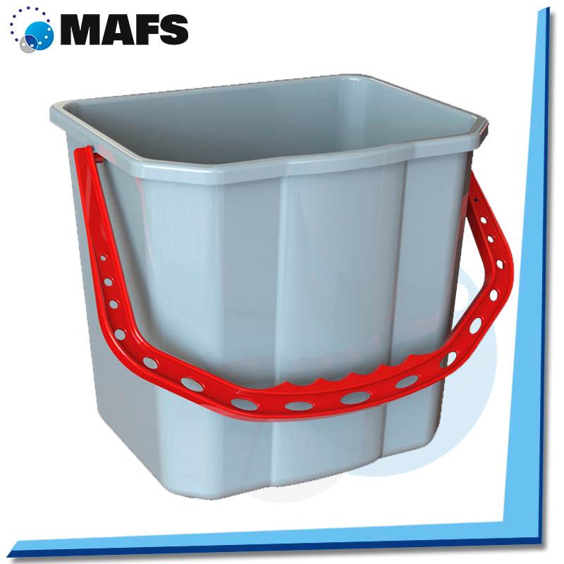 CUBO GRIS 25L ASA ROJA PARA CUBO TANK DELTA