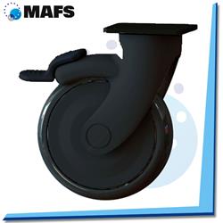 RUEDA 125MM C/FRENO CARROS STAFF
