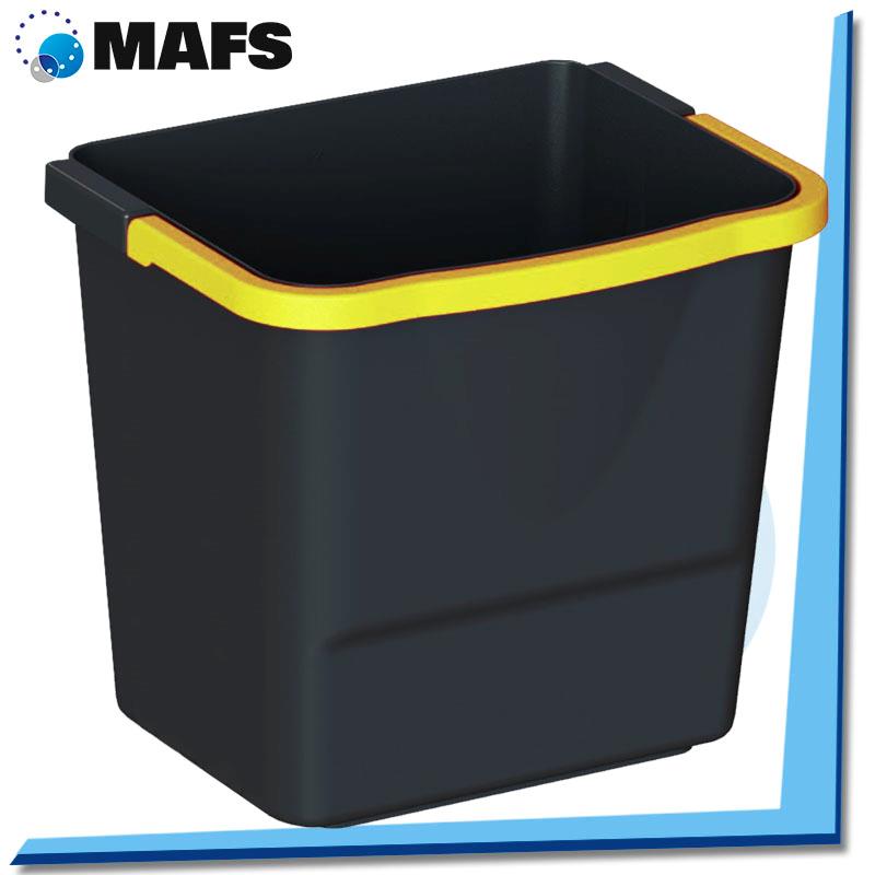 CUBO NEGRO 10 L. CON ASA AMARILLA STAFF