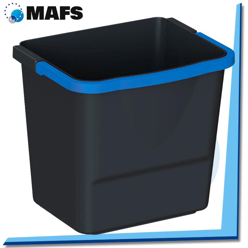 CUBO NEGRO 10 L. CON ASA AZUL STAFF