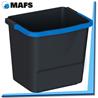 CUBO NEGRO 10 L. CON ASA AZUL STAFF