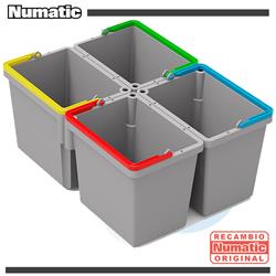 SRK21 - 4 Cubos 5 litros asa 4 colores