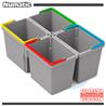 SRK21 - 4 Cubos 5 litros asa 4 colores