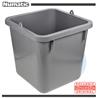 Cubo gris sin asa
